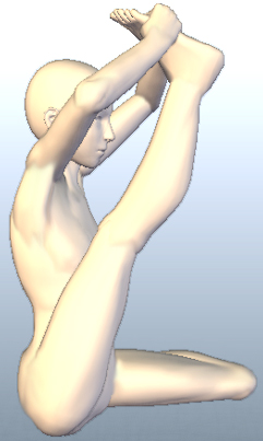 ヨガ 鷲（サギ）のポーズ